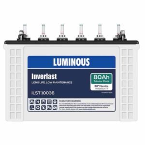 Luminous Inverlast ILST 10036 80 Ah Short Tabular Inverter Battery