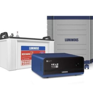 Luminous Inverter & Battery Combo with Trolley (Zelio+ 1100 Pure Sine Wave 900VA12V Inverter, Red Charge RC 15000 PRO Short Tubular 120Ah Battery with Trolley