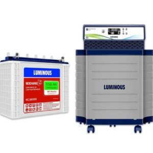 Luminous Inverter & Battery Combo with Trolley for Home, Office & Shops (Optimus 1250 Sine Wave Inverter, RC 18000 150 Ah Tall Tubular Battery & Trolley)